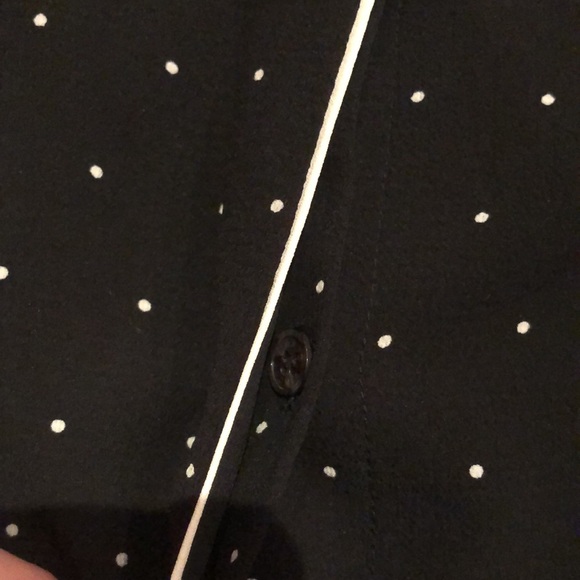 Vince Camuto Polka Dot Button Down Blouse - Picture 3 of 6